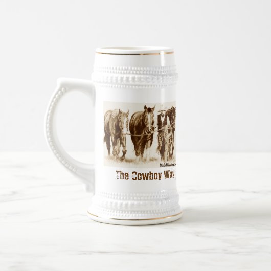 Cowboy Way stein Bierpul (Links)