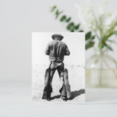 Cowboy Wearing Chaps  Briefkaart (Staand voorkant)