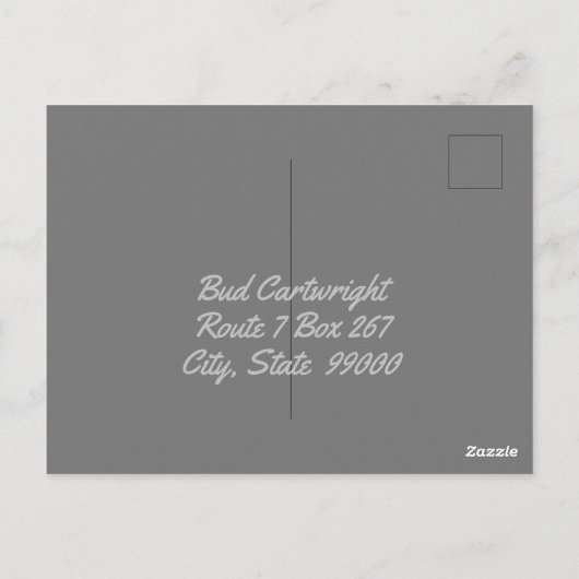 Cowboy Wearing Chaps Briefkaart (Achterkant)