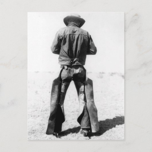 Cowboy Wearing Chaps  Briefkaart (Voorkant)