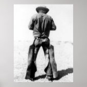 Cowboy Wearing Chaps  Poster (Voorkant)