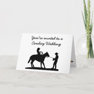  Cowboy Weddenschap Card