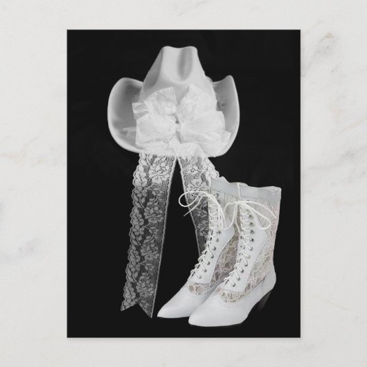 Cowboy Wedding Briefkaart (Voorkant)