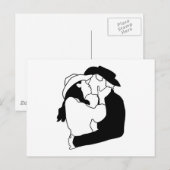 Cowboy Wedding Kiss Briefkaart (Voorkant / Achterkant)