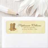 Cowboy Wedding Return Address Label (Insitu)