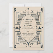 Cowboy Wedding Rustiek  Western Land Kaart (Voorkant)