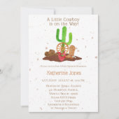 Cowboy Western Baby shower Kaart (Voorkant)