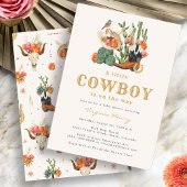 Cowboy Western Baby shower Kaart