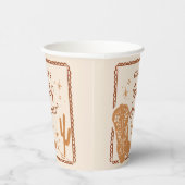 Cowboy Western Baby shower Papieren Bekers (Rechts)