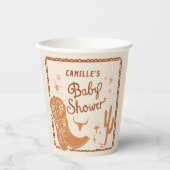 Cowboy Western Baby shower Papieren Bekers (Voorkant)