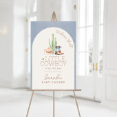 Cowboy Western Baby shower Welkomstbord Poster