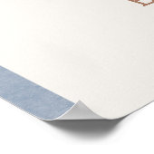 Cowboy Western Baby shower Welkomstbord Poster (Hoek)