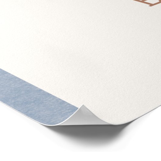 Cowboy Western Baby shower Welkomstbord Poster (Hoek)