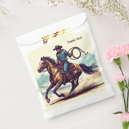 Cowboy Western Bedankzakje (Gezegeld)