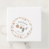 Cowboy Western Boy Baby shower Dank je Bedankjes Labels (In situ)