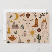 Cowboy Western Boys Verjaardagsfoto Uitnodiging (Achterkant)