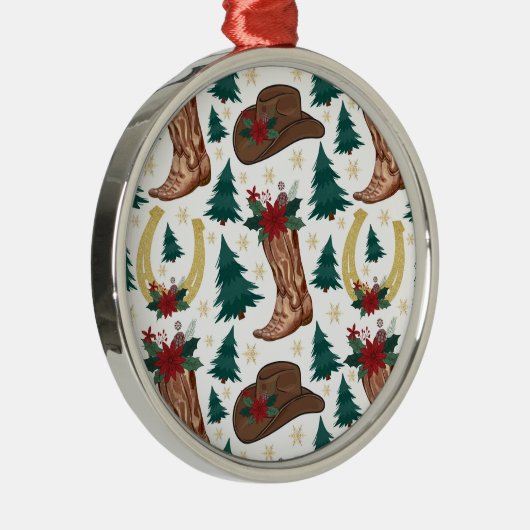 Cowboy Western Christmas Ornament Keepsake (Rechts)