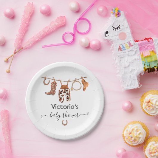 Cowboy Western Clothesline Papieren Bordje (Feest)