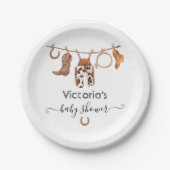 Cowboy Western Clothesline Papieren Bordje (Voorkant)