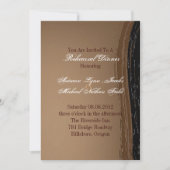 Cowboy Western Country bruiloft repetitie diner Kaart (Voorkant)