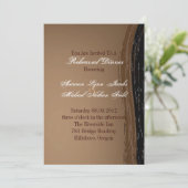 Cowboy Western Country bruiloft repetitie diner Kaart (Staand voorkant)