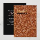 cowboy western country patroon gefineerd leer kaart (Voorkant / Achterkant)