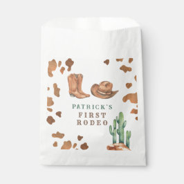 Cowboy Western eerste Rodeo verjaardagsfeestje Bedankzakje