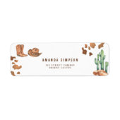 Cowboy Western Etiket (Voorkant)