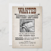 Cowboy Western Gezocht Verjaardag Kaart (Voorkant)