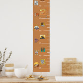 Cowboy Western Growth Chart Poster (Keuken)