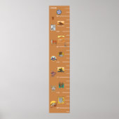 Cowboy Western Growth Chart Poster (Voorkant)