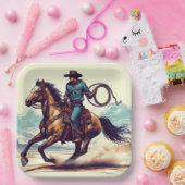 Cowboy Western Horse Verjaardag Papieren Bordje (Feest)