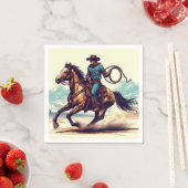 Cowboy Western Horse Verjaardag Servet (Insitu)