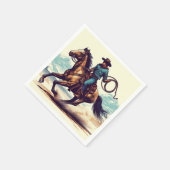 Cowboy Western Horse Verjaardag Servet (Hoek)