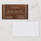 Cowboy, Western kunstleder en Visitekaartje (Voorkant / Achterkant)