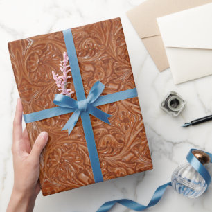 cowboy western landpatroon met gereedschap cadeaupapier