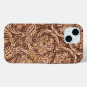 cowboy western landpatroon met gereedschap Case-Mate iPhone case (Achterkant (horizontaal))