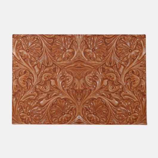 cowboy western landpatroon met gereedschap deurmat (Voorkant)