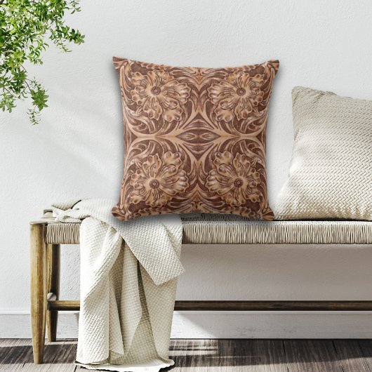 cowboy western landpatroon met gereedschap kussen