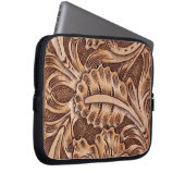 cowboy western landpatroon met gereedschap laptop sleeve (Voorkant Rechts)