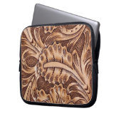 cowboy western landpatroon met gereedschap laptop sleeve (Voorkant Links)