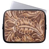 cowboy western landpatroon met gereedschap laptop sleeve (Voorkant)