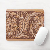 cowboy western landpatroon met gereedschap muismat (Met muis)