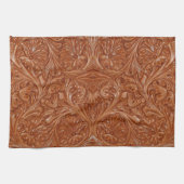 cowboy western landpatroon met gereedschap theedoek (Horizontaal)