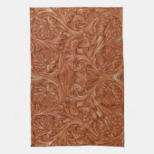 cowboy western landpatroon met gereedschap theedoek (Verticaal)