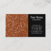 cowboy western landpatroon met gereedschap visitekaartje (Voorkant)