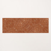 cowboy western landpatroon met gereedschap yogamat (Achterkant (horizontaal))