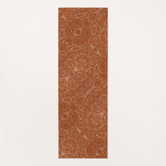 cowboy western landpatroon met gereedschap yogamat (Voorkant)