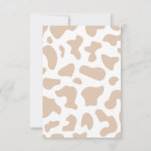 Cowboy Western Lichtbruin Jongen Baby shower Bedankkaart (Achterkant)