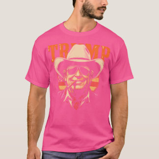 Cowboy Western maken Amerika grote Donald Trump va T-shirt